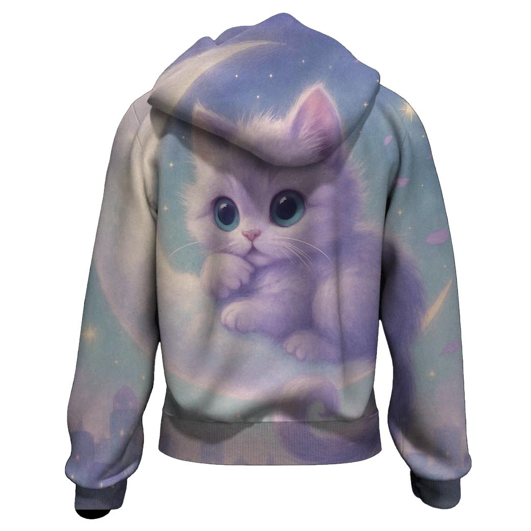 Moonlit Cloud Kitten hoodie styles