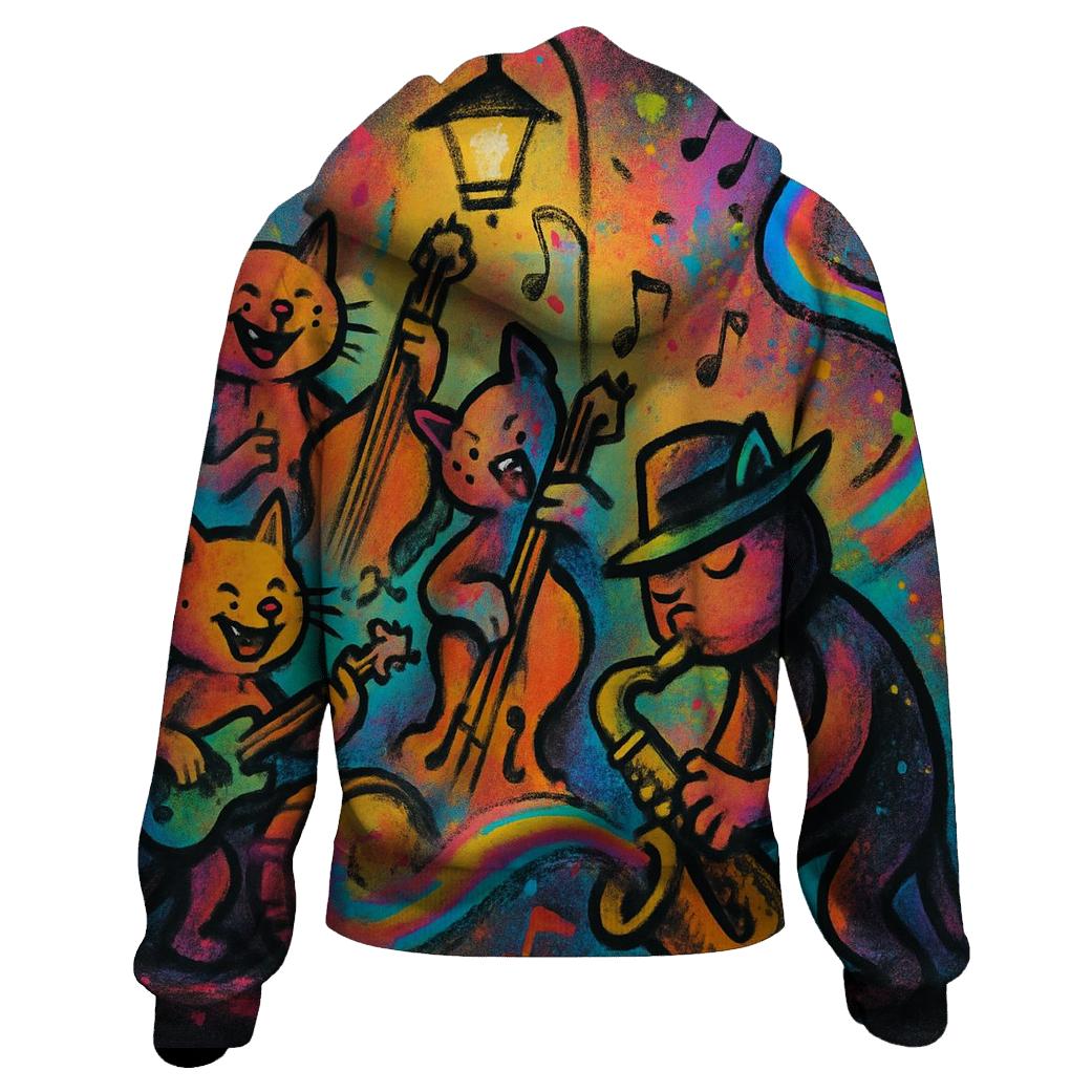 Graffiti Jazz Alley Cats hoodie designs