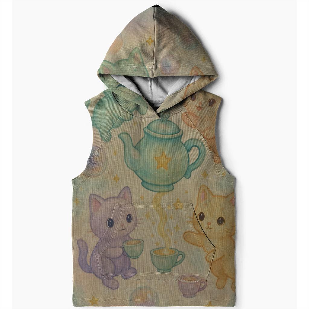 Galactic Tea Party Kittens custom hoodies