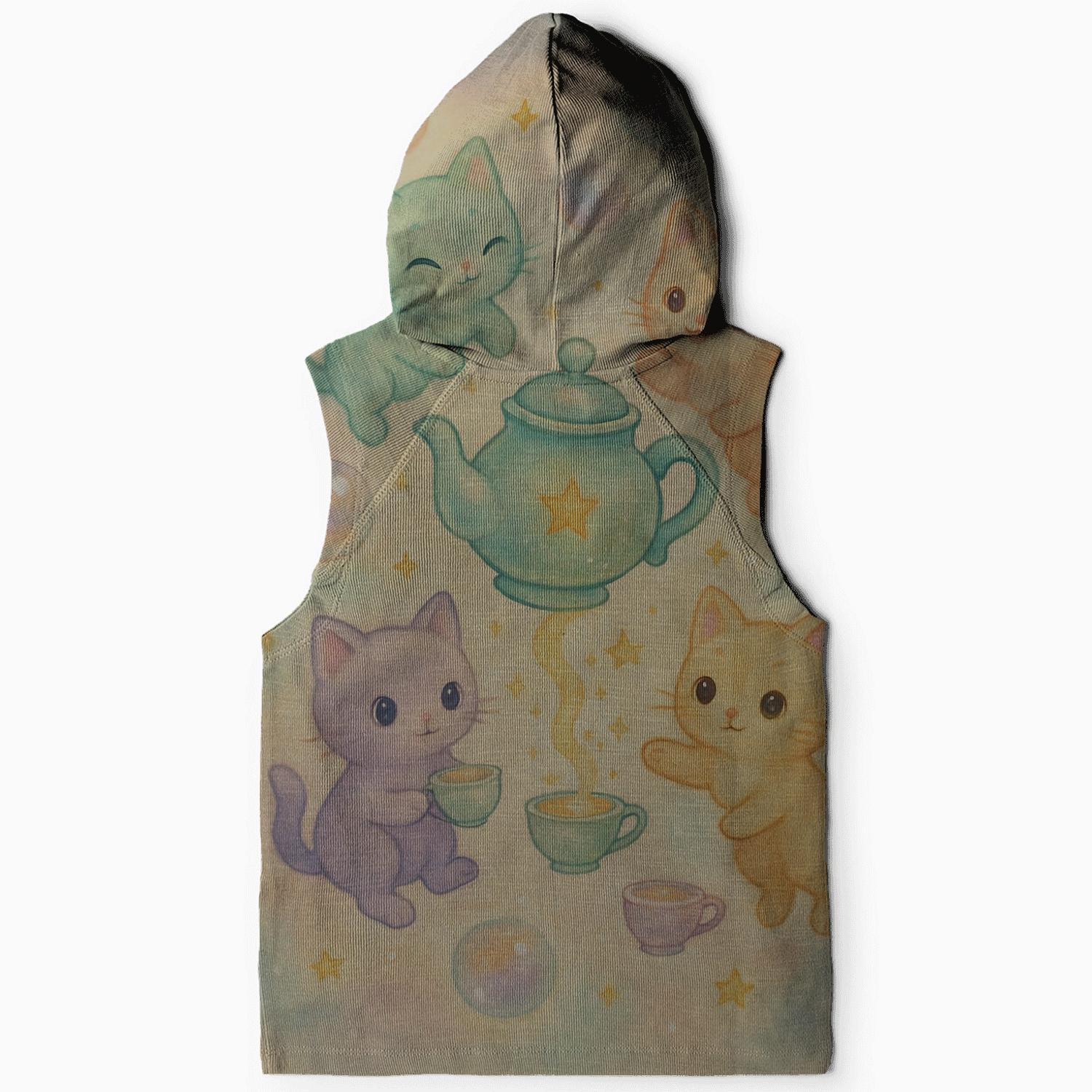 Galactic Tea Party Kittens custom hoodies