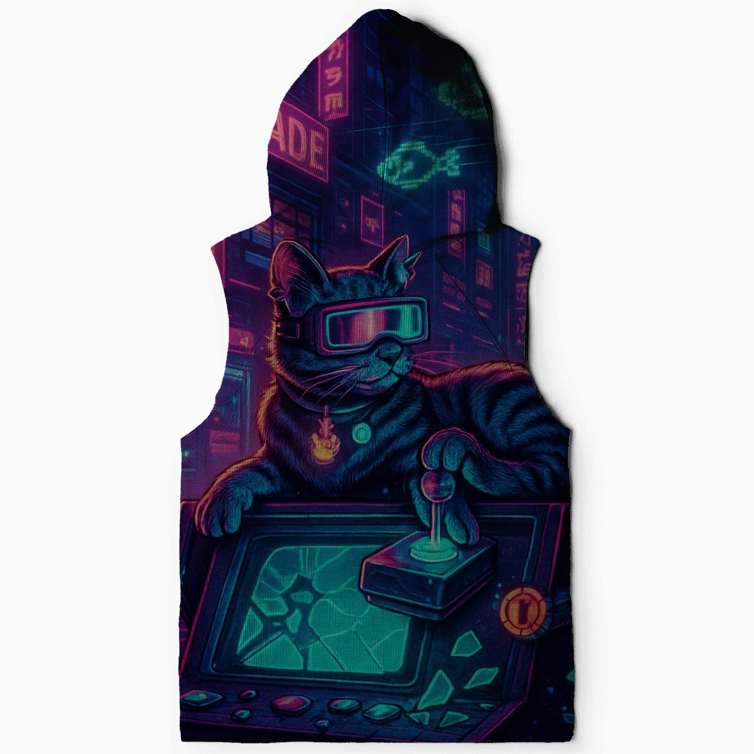 Retro Arcade Alley Cat heavyweight hoodies
