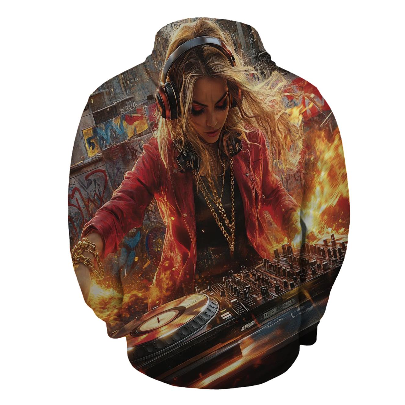 Eastside Turntable Rebel embroidered hoodies