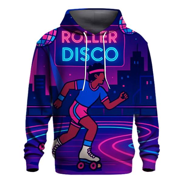 Neon Cyber Roller Disco heavyweight hoodies