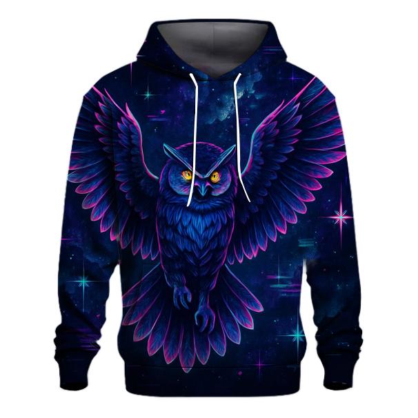 Cosmic Dreamwave Owl pullover hoodies