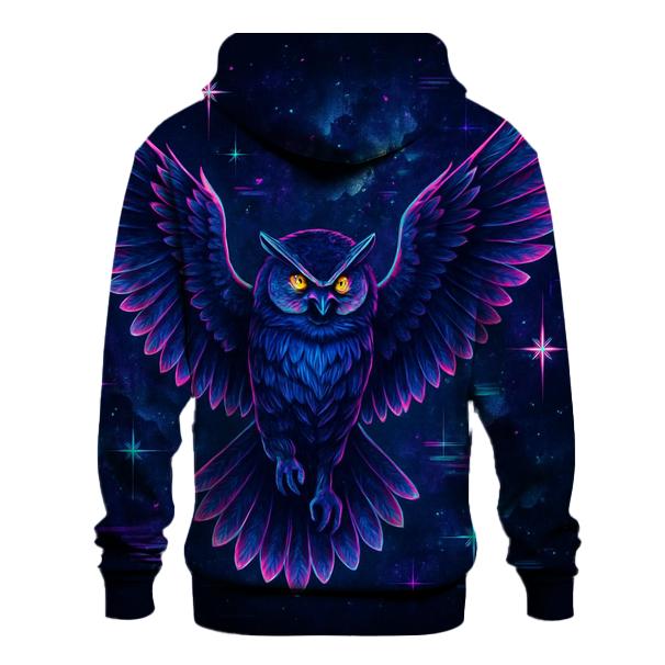 Cosmic Dreamwave Owl pullover hoodies