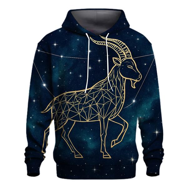 Luminous Capricorn Mountain Nebula zip-up hoodies