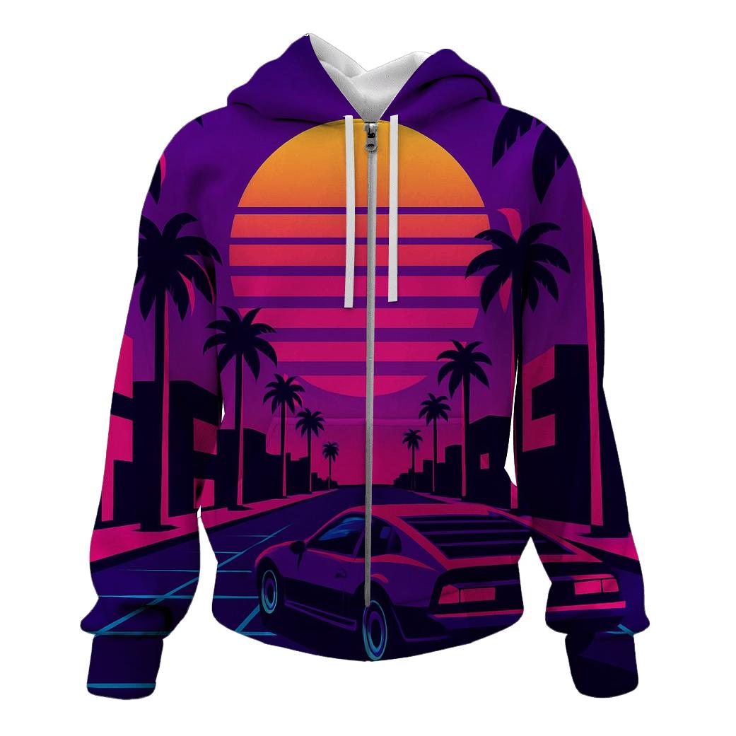 Neon Wave Boulevard custom hoodies