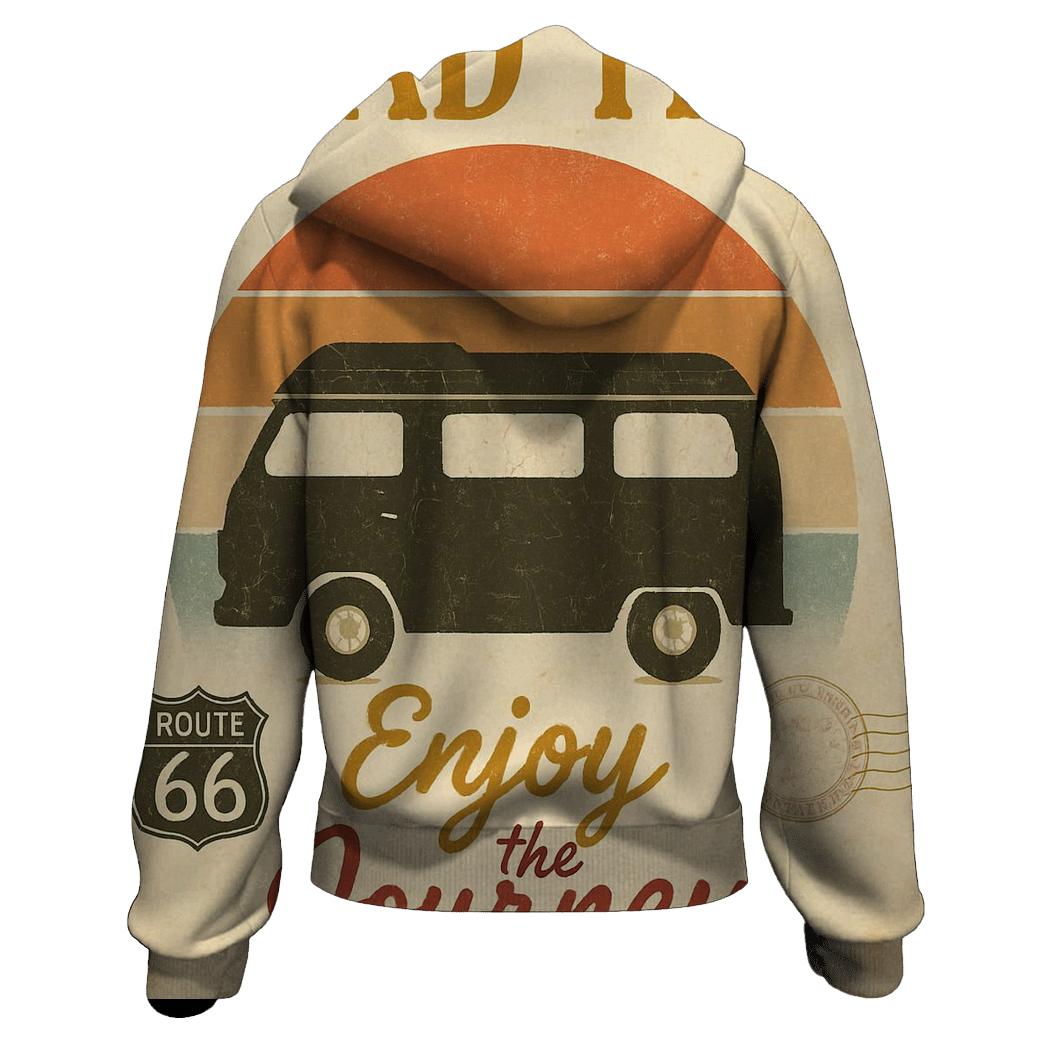 Rustic Sunlit Roadtrip Poster heavyweight hoodies