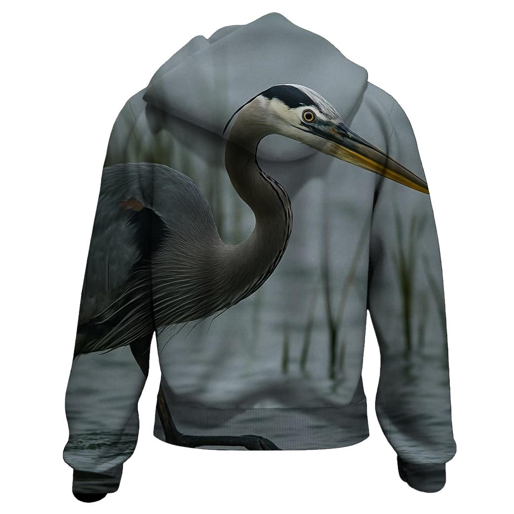 Marshway Stalk Great Blue Heron heavyweight hoodies