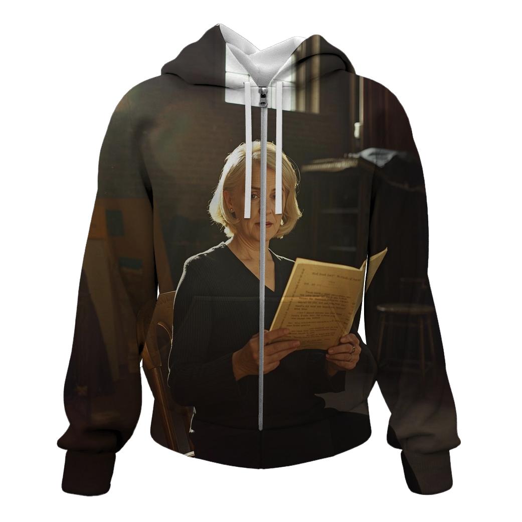 Polly Holliday On Set During Southern Theater Revival pullover hoodies