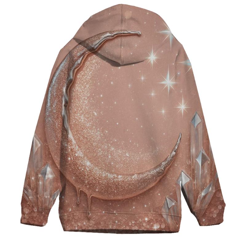 Celestial Sequins printed hoodies
