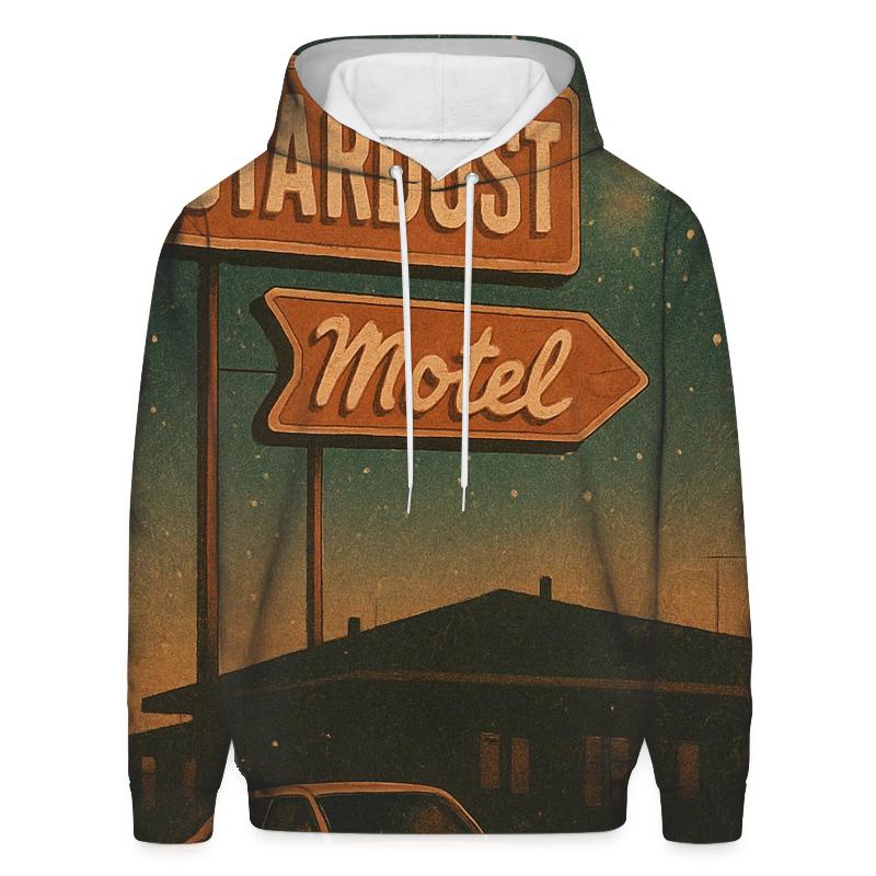 Galactic Roadside Motel Poster pullover hoodies