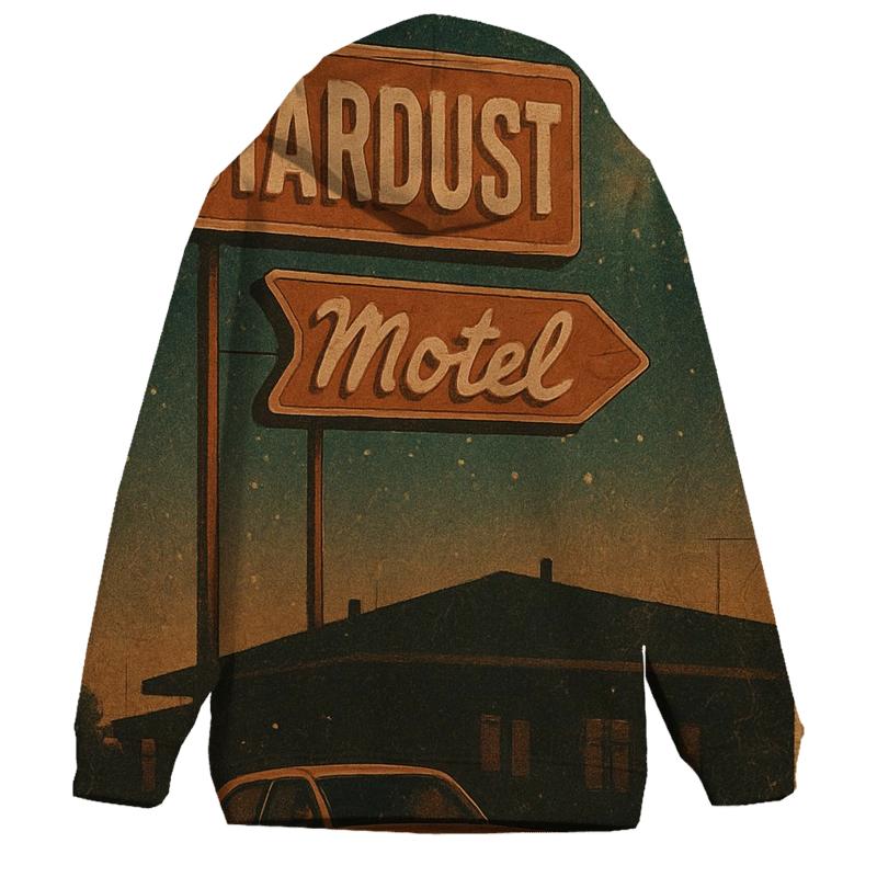 Galactic Roadside Motel Poster pullover hoodies