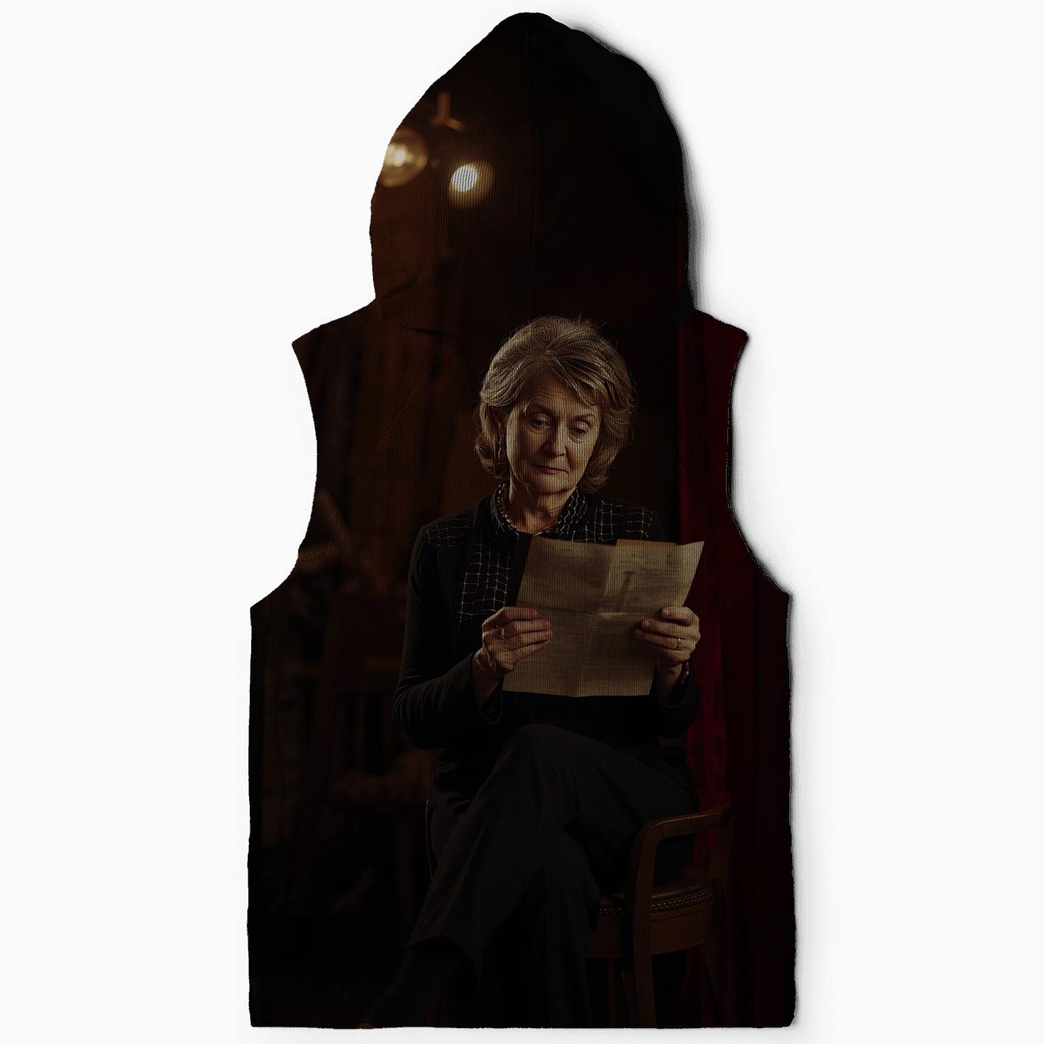 Polly Holliday Rehearsing Theater Monologue Backstage printed hoodies