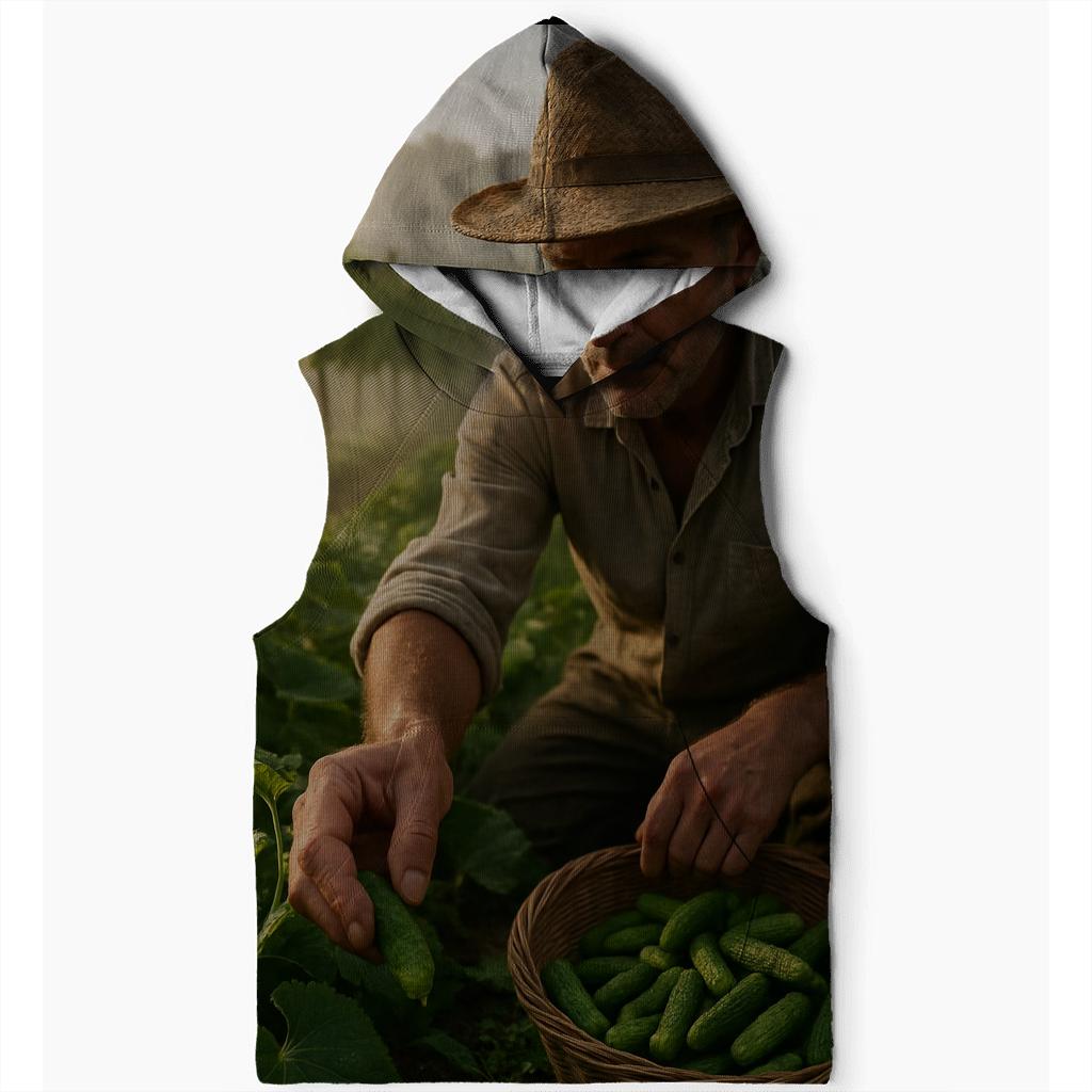 Cornichon Harvest At Dawn In French Vineyards hoodies fashion