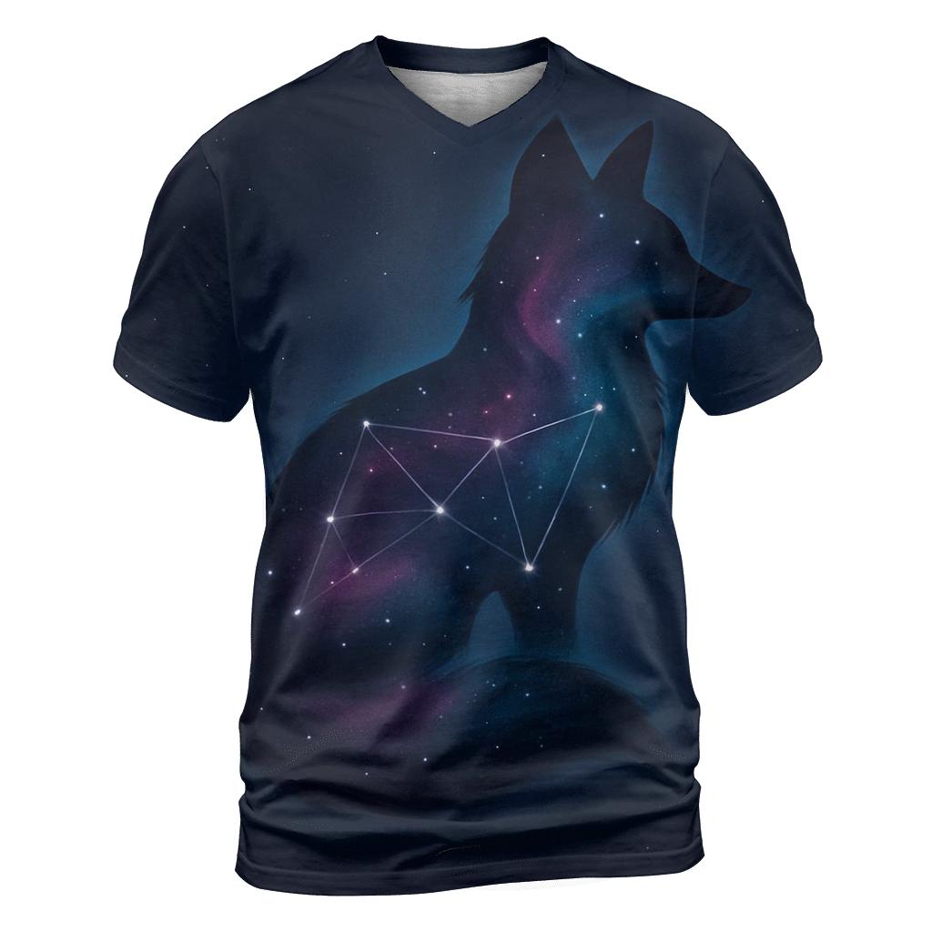 Nebula Fox Emblem unique graphic print tees