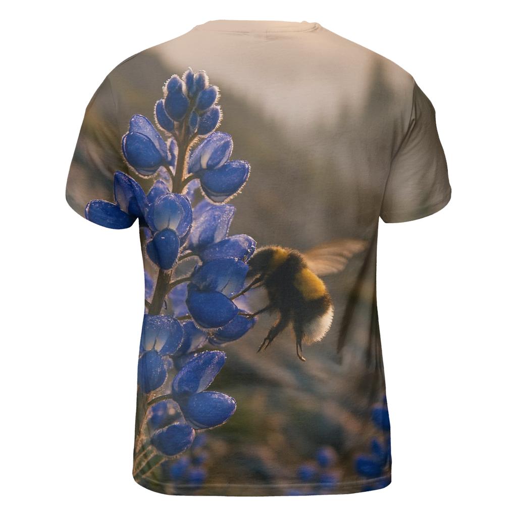Dawn Pollination In Alpine Lupine Patch creative print fashion shirts