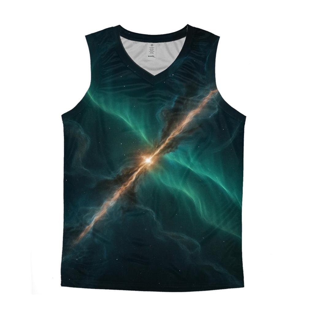Auroral Jet Outflow Panel sports performance tank tops