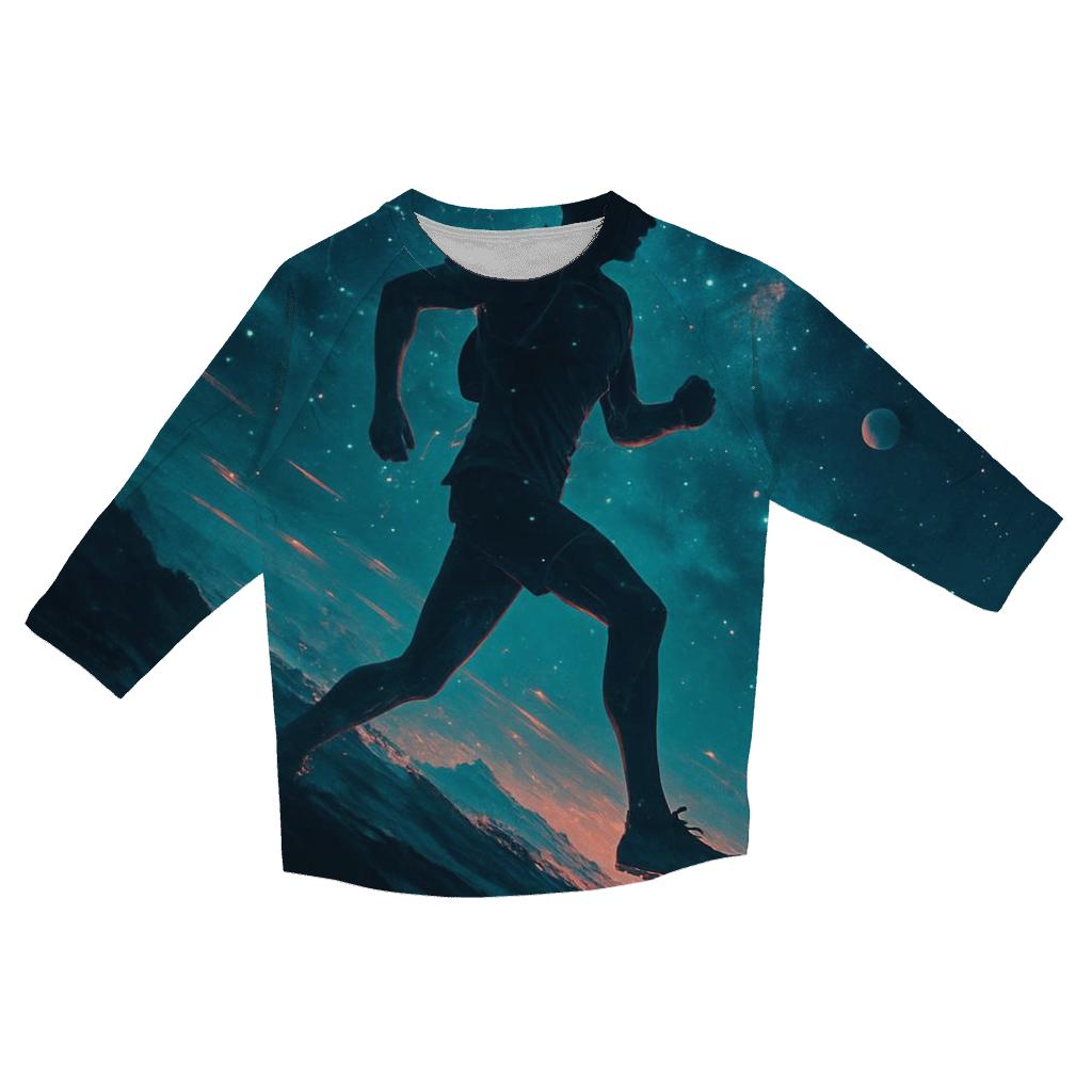 Galactic Trail Runner trendy 3/4 sleeve tops