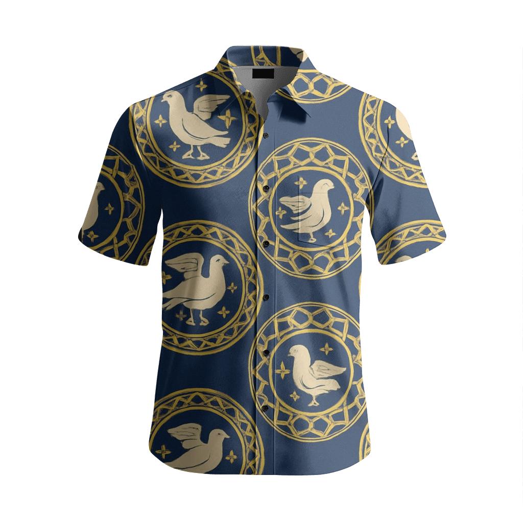 Byzantine Celestial Medallion fashion embroidery shirts