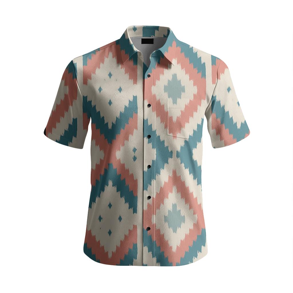 Ikat Nebula Wave premium embroidered apparel