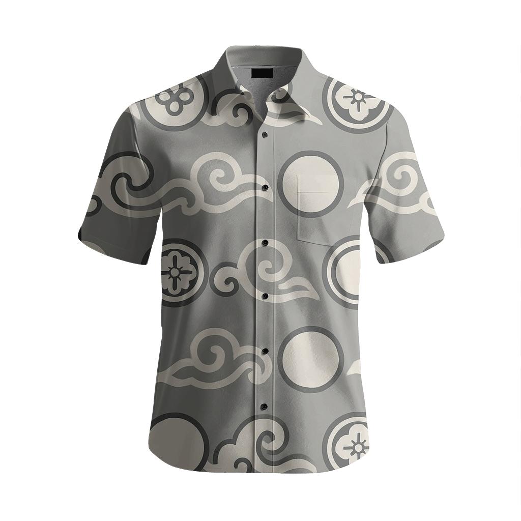 Korean Cloud And Lunar Frieze stylish threadwork shirts