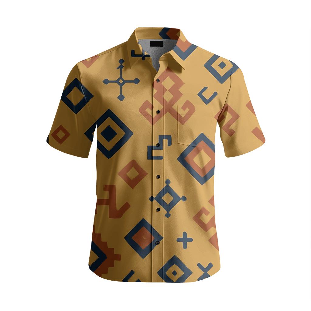 Saharan Star Map Kilim fashion embroidery shirts