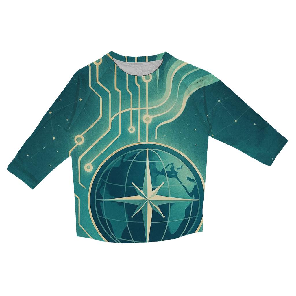 Aurora Circuit Atlas designer 3/4 sleeve blouses