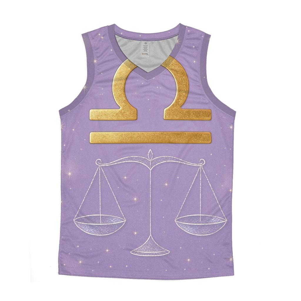 Mystical Libra Balance Symbol casual summer tank tops