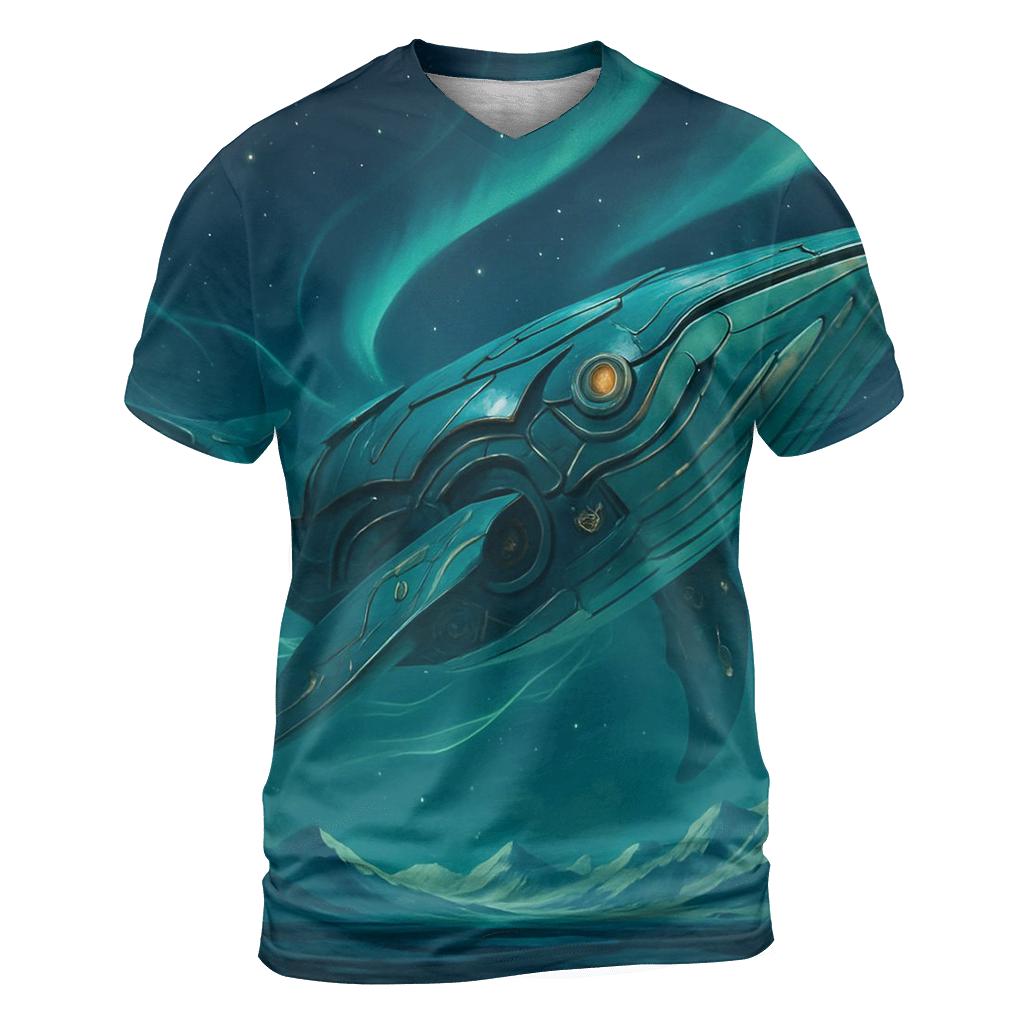 Aurora Mechanical Whale trendy printed shirt styles