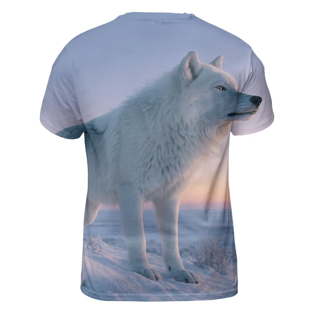 Silent Hunter Amid Arctic Twilight statement graphic shirts