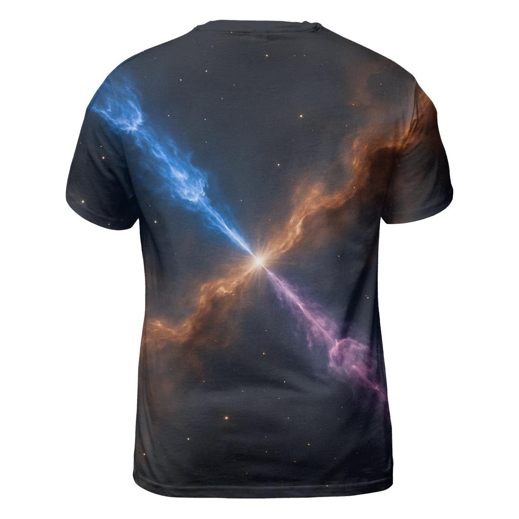 Celestial Jet Plume creative print fashion shirts
