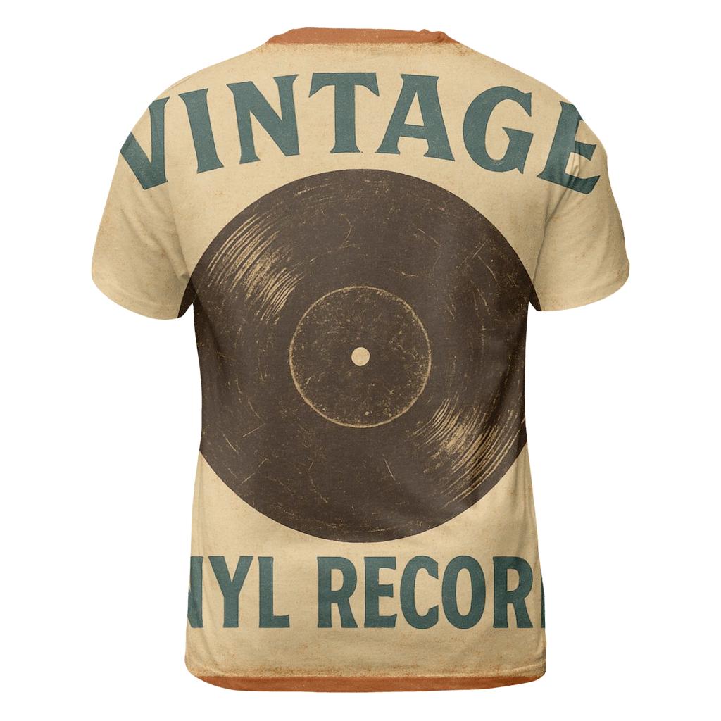 Faded Vinyl Record Shop Sign trendy printed shirt styles