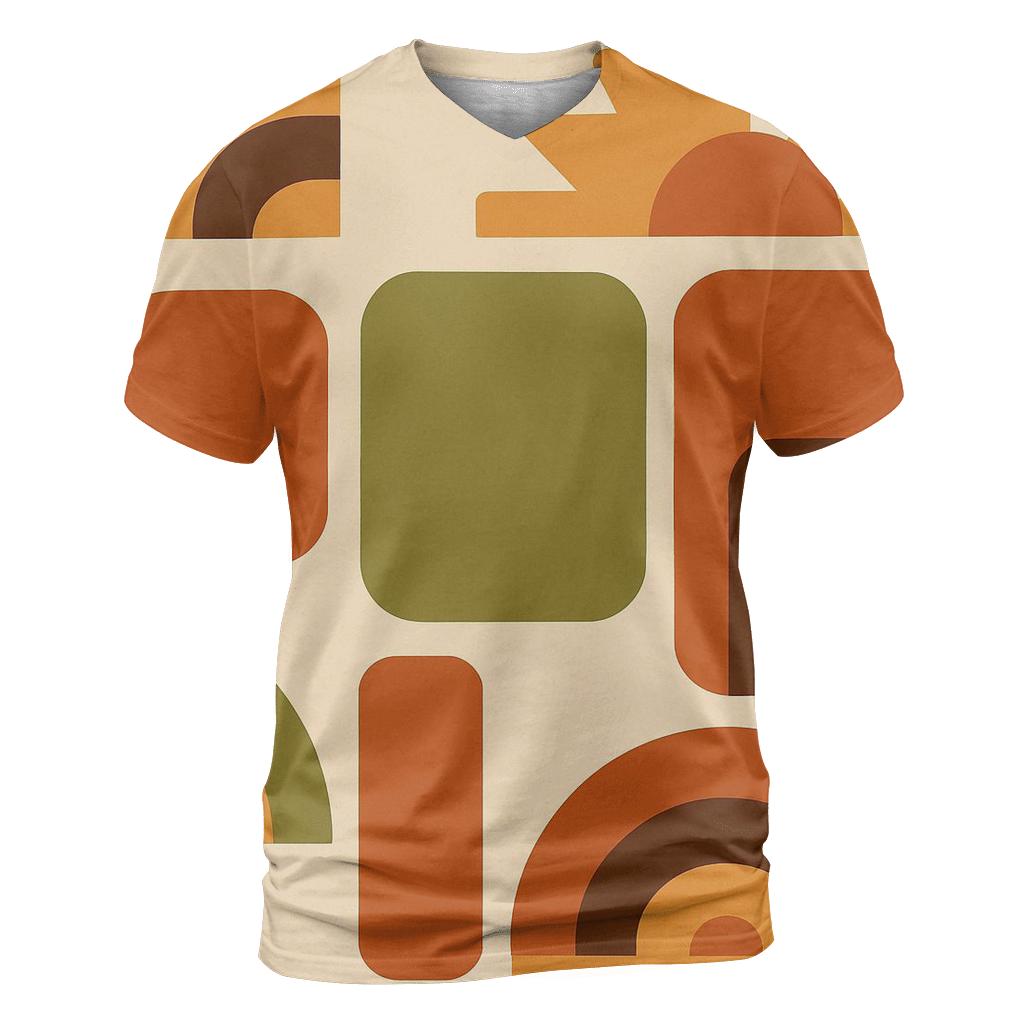 Sunset Lounge Geometry designer pattern shirts