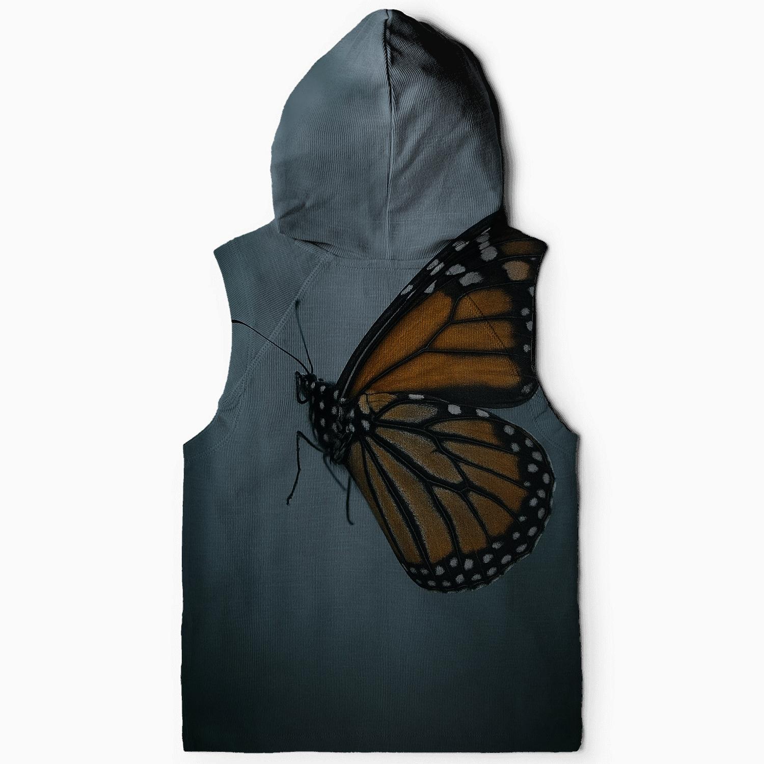 Mist-Wrapped Monarch Flight custom hoodies