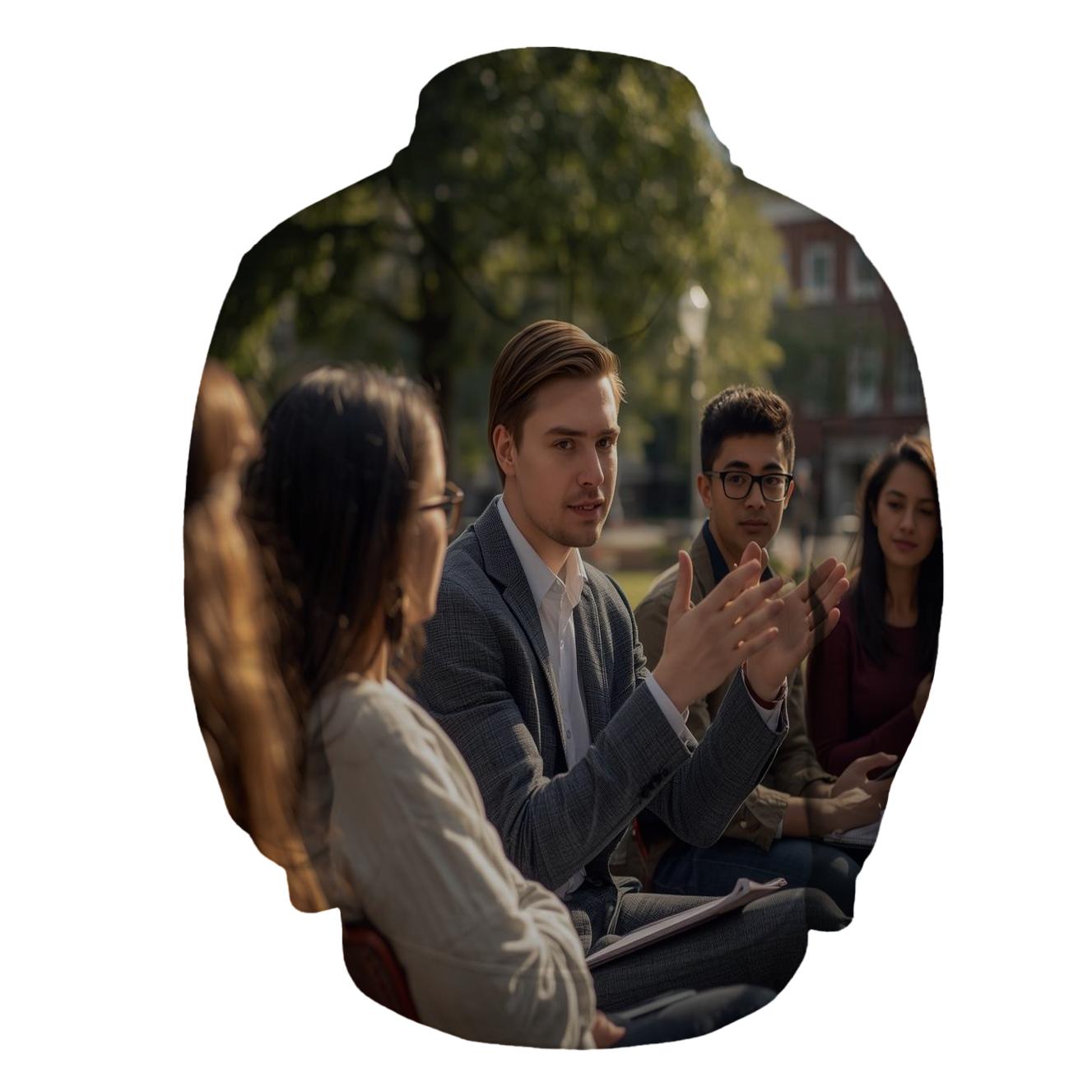 Charlie Kirk Hosting A Thoughtful Campus Discussion hoodies fashion