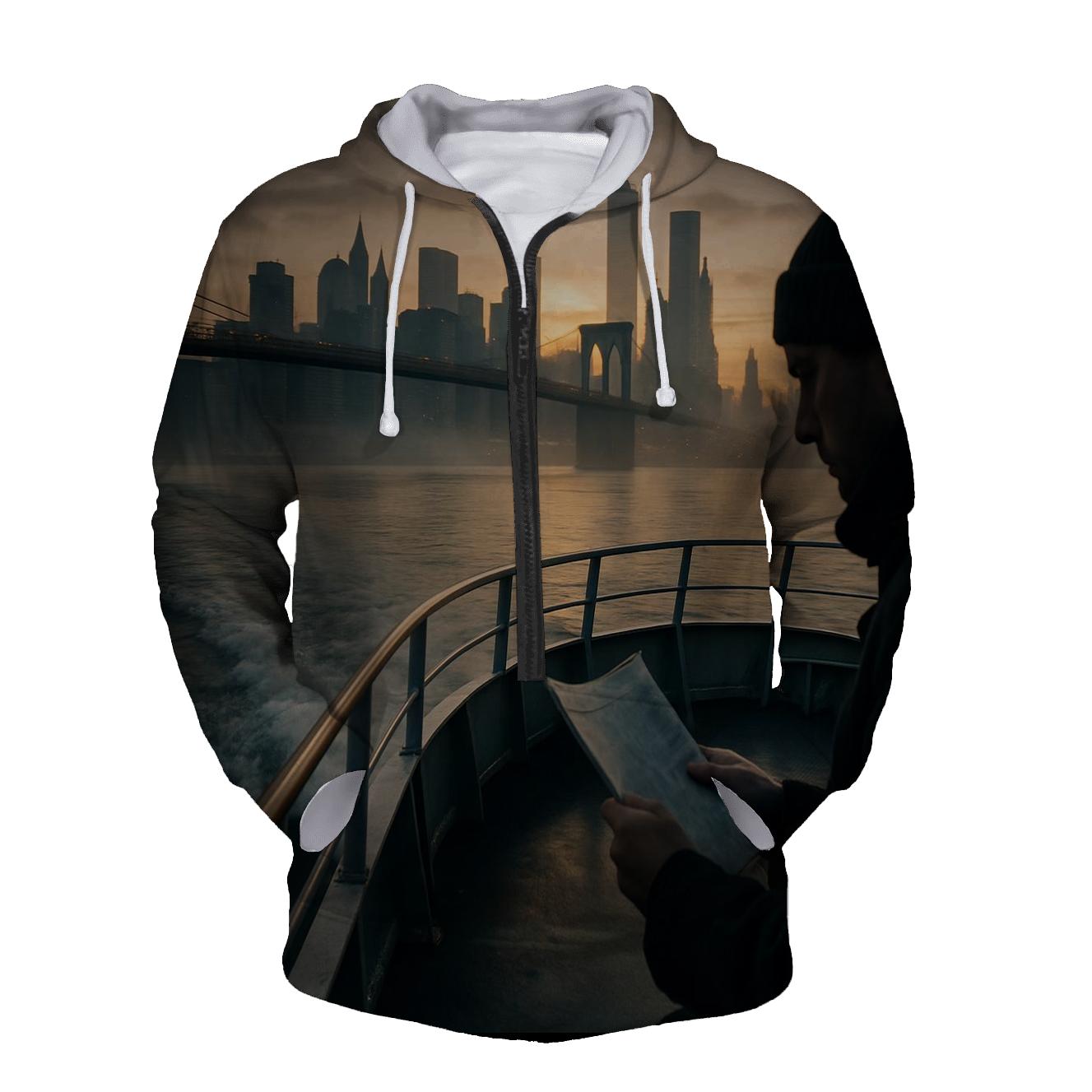 Dawn Ferry Over Lower Manhattan hoodie designs