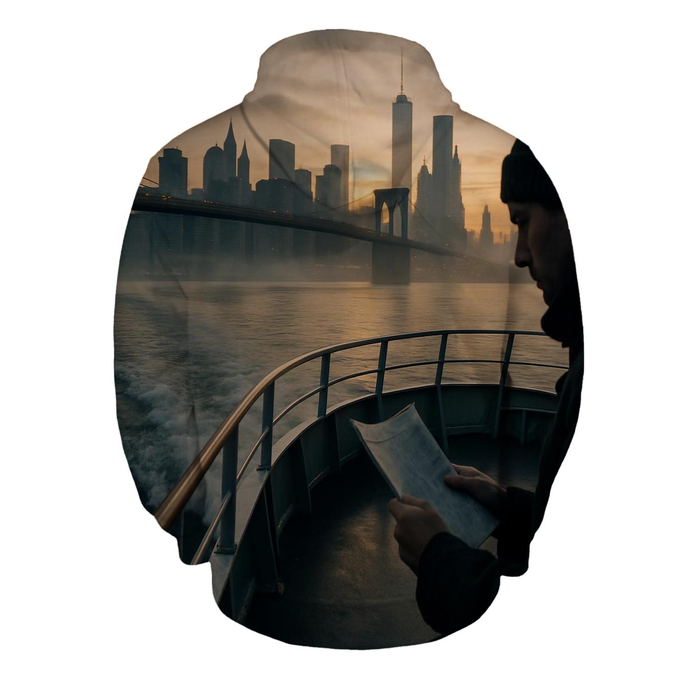 Dawn Ferry Over Lower Manhattan hoodie designs