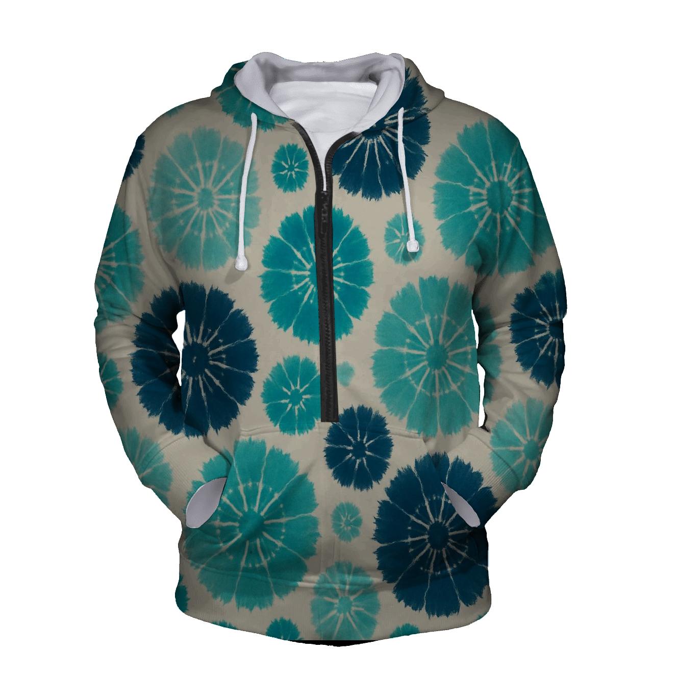 Kumo Cluster Teal Navy pullover hoodies