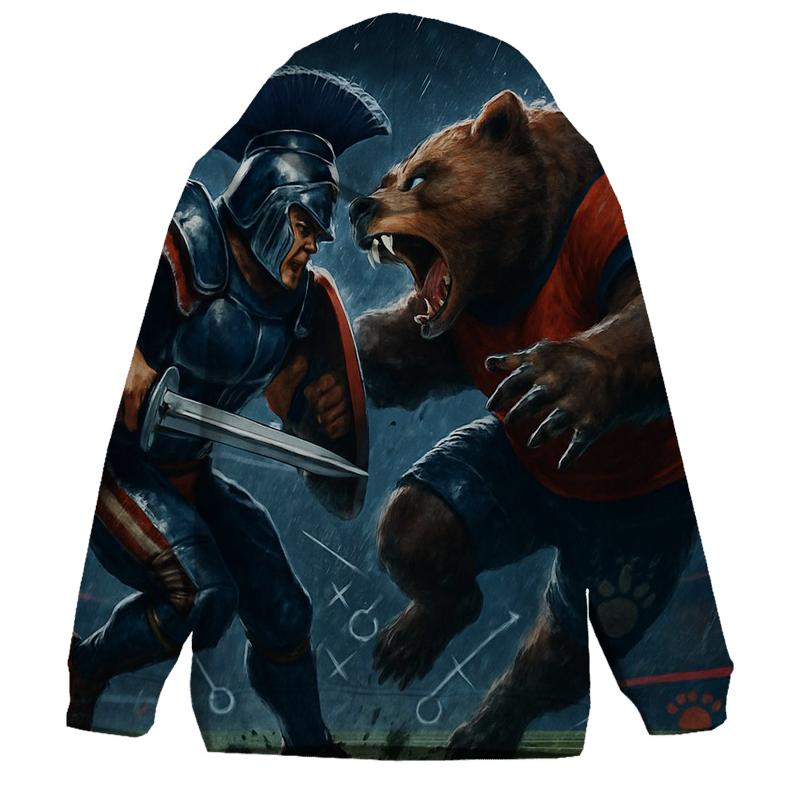 Gridiron Clash Of Braves And Cubs designer hoodies