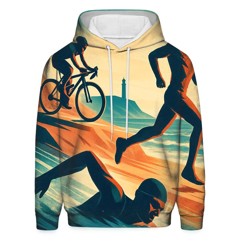 Coastal Triathlon Momentum printed hoodies