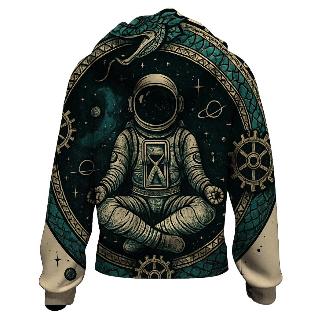 Ouroboros Celestial Clockwork zip-up hoodies