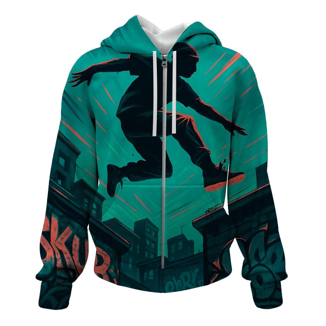 Parkour Street Sprint printed hoodies