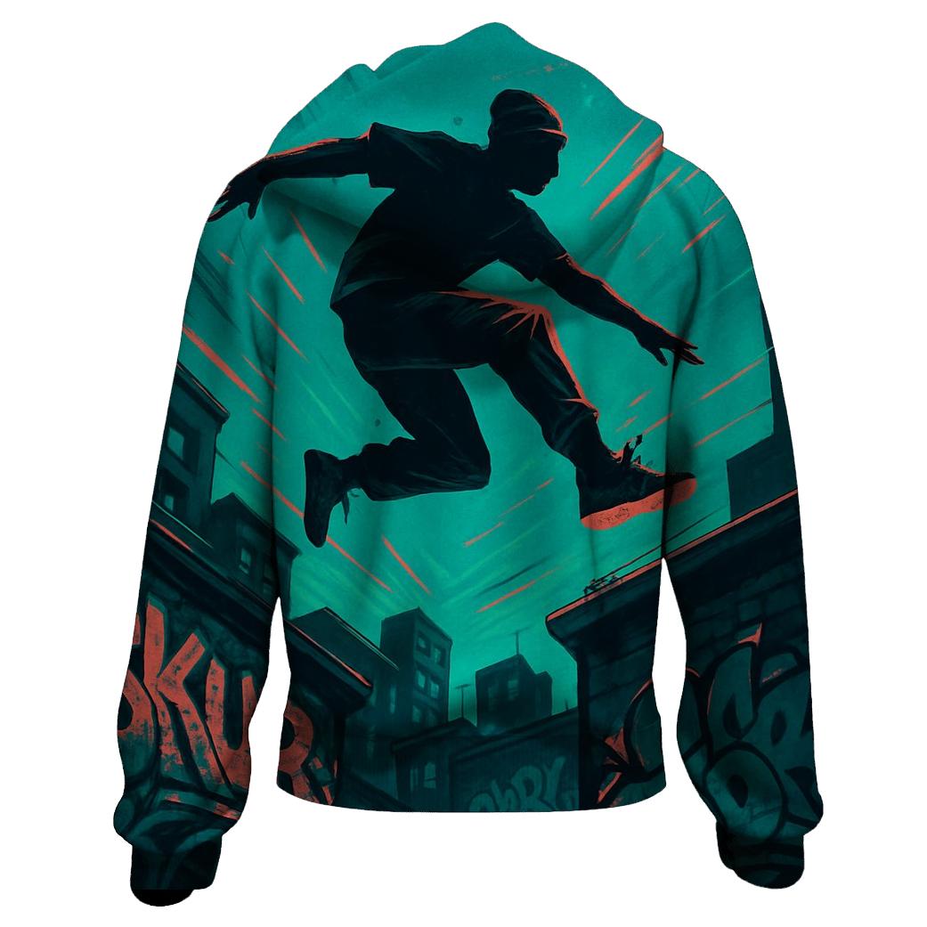 Parkour Street Sprint printed hoodies