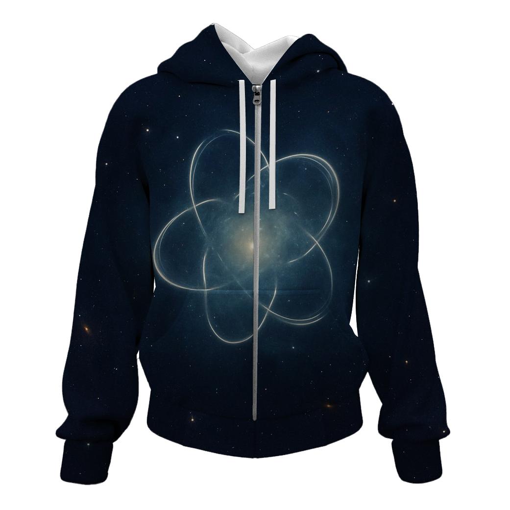 Lensing Caustic Petals zip-up hoodies