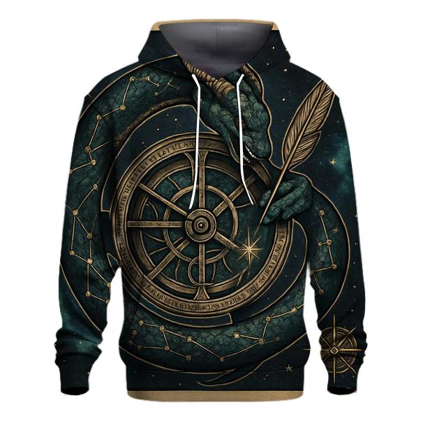 Ouroboros Celestial Cartographer designer hoodies