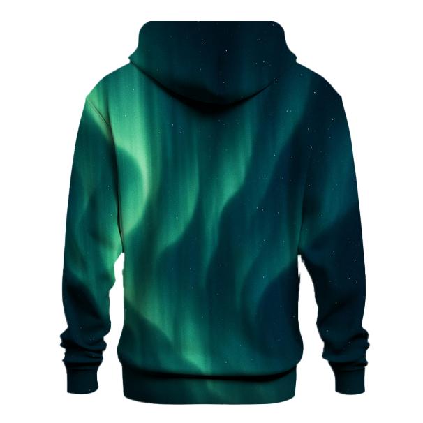 Luminous Aurora Ribbon Cascade pullover hoodies