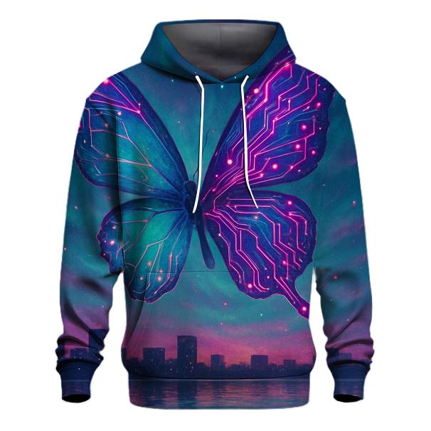 Aurora Circuit Butterfly custom hoodies