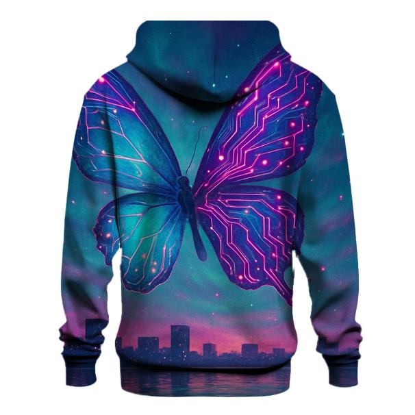 Aurora Circuit Butterfly custom hoodies
