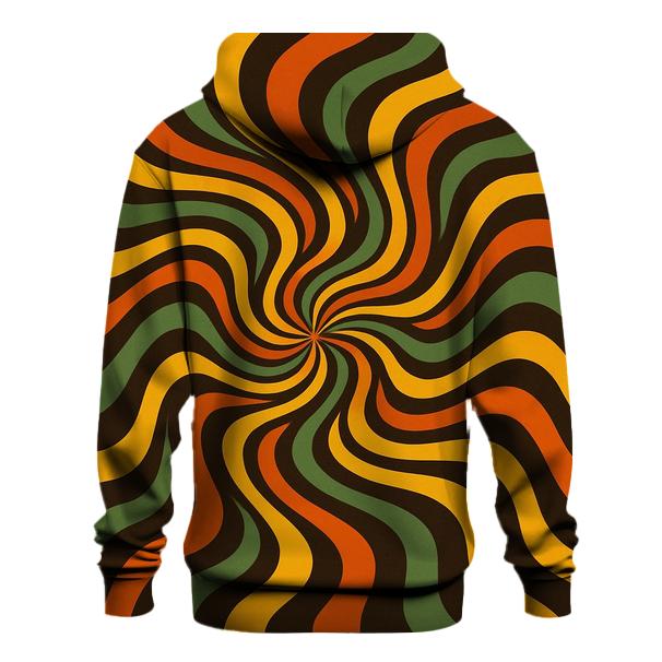 Psychedelic Groove Waves embroidered hoodies